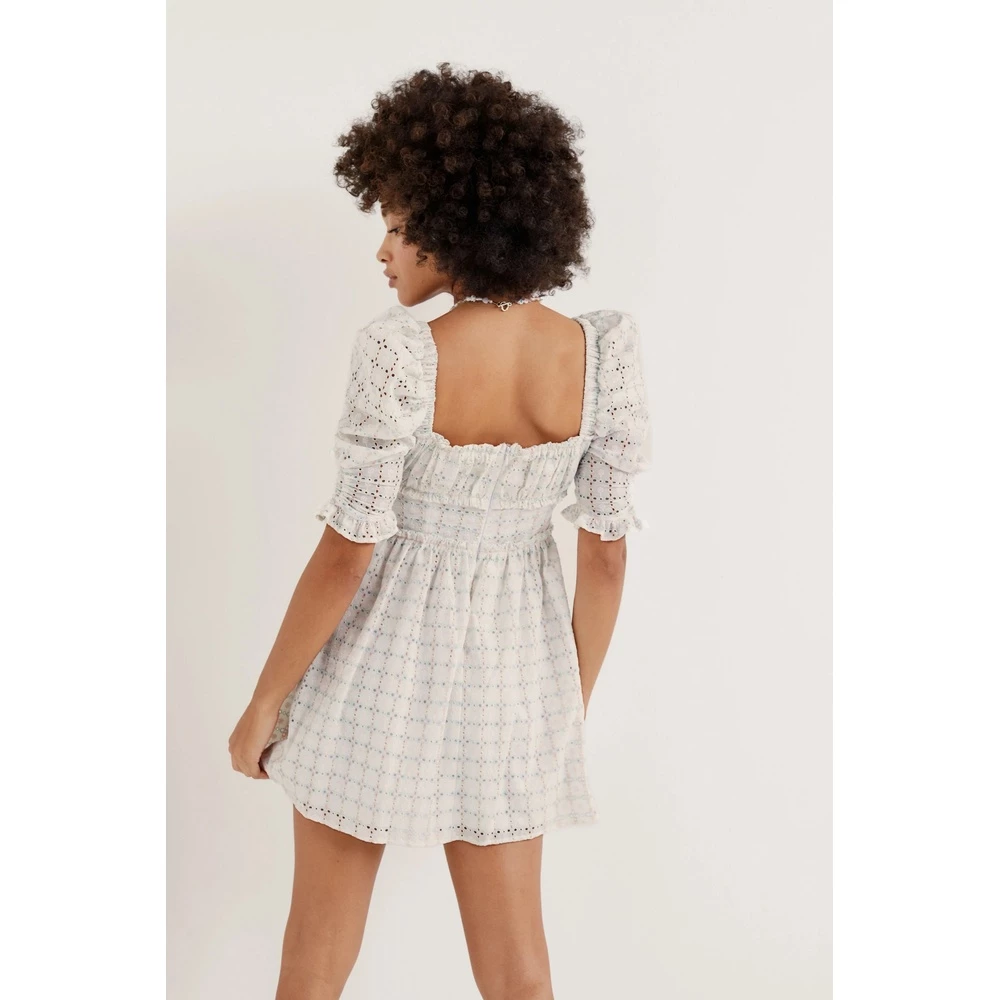 For Love & Lemons Libby Mini Dress White 2 For Love & Lemons Libby Mini Dress White - Bilde 2