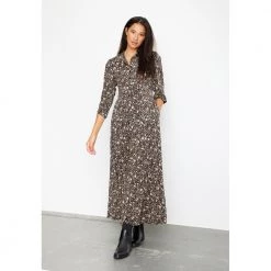 IN FRONT - Kjole Donna Brown Brown