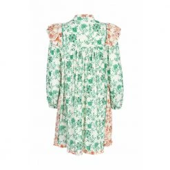 Hofmann Copenhagen Erika Coral Dress Green -Tilbud miinto Butikk unnamed file 3395