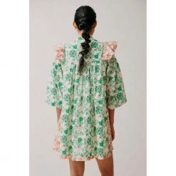 Hofmann Copenhagen Erika Coral Dress Green -Tilbud miinto Butikk unnamed file 3396