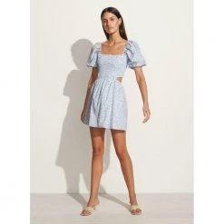 Faithfull The Brand Vendita Mini Dress Blue