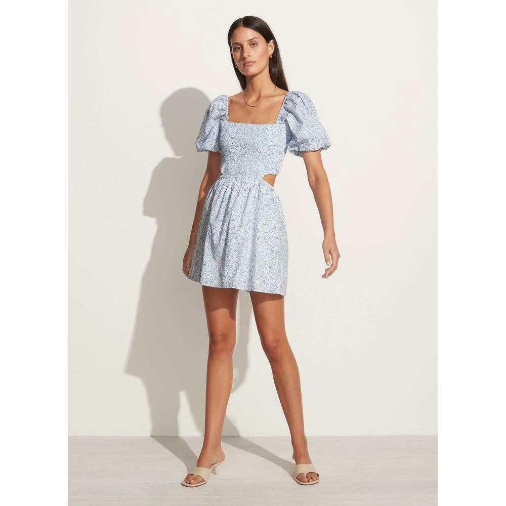 Faithfull The Brand Vendita Mini Dress Blue 1 Faithfull The Brand Vendita Mini Dress Blue
