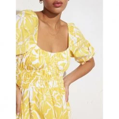 Faithfull The Brand Marinelli Mini Dress Yellow -Tilbud miinto Butikk unnamed file 3457