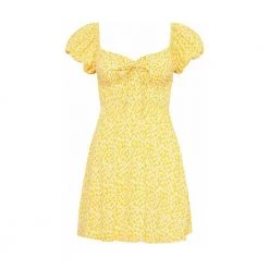 Faithfull The Brand Dress Domenica Mini Yellow