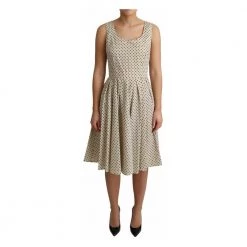 Dolce & Gabbana A-Line Dress Beige