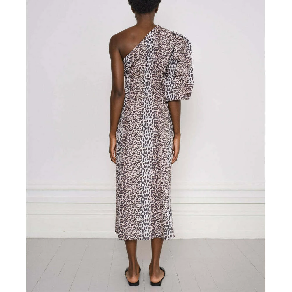 Notes Du Nord Dassy One Shoulder Dress Brown 1 Notes Du Nord Dassy One Shoulder Dress Brown