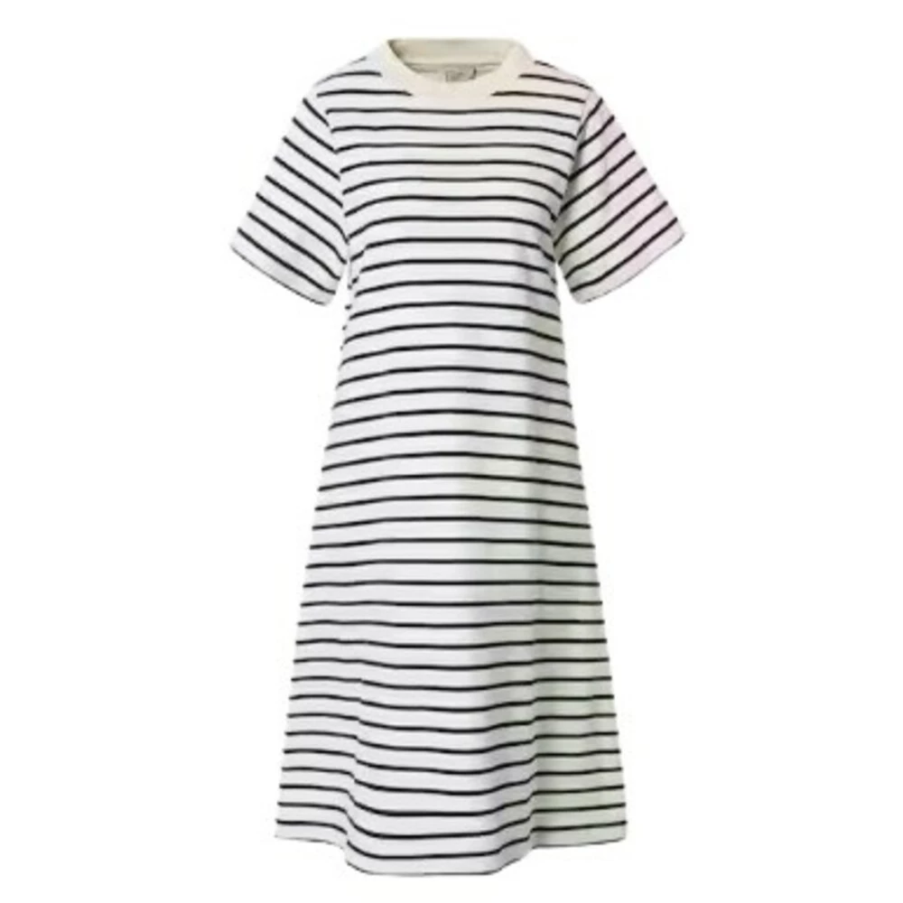 Striper Norr Daiga Short Kjole White 1 Striper Norr Daiga Short Kjole White