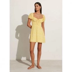 Faithfull The Brand Domenica Mini Dress Yellow -Tilbud miinto Butikk unnamed file 3490