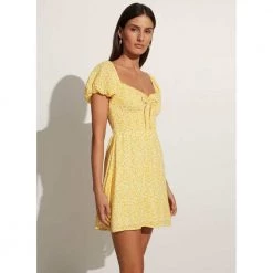 Faithfull The Brand Domenica Mini Dress Yellow -Tilbud miinto Butikk unnamed file 3492