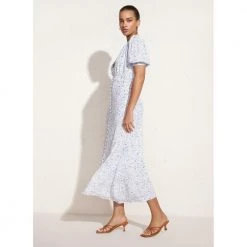 Faithfull The Brand Bellavista Midi Dress Blue