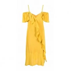 Gold Hawk Dress Yellow