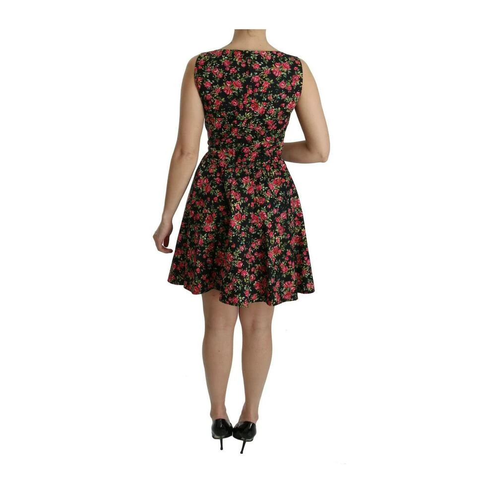 Dolce & Gabbana Floral Sheath Sleeveless Mini Dress Black 2 Dolce & Gabbana Floral Sheath Sleeveless Mini Dress Black - Bilde 2