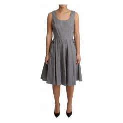 Dolce & Gabbana A-Line Dress Gray