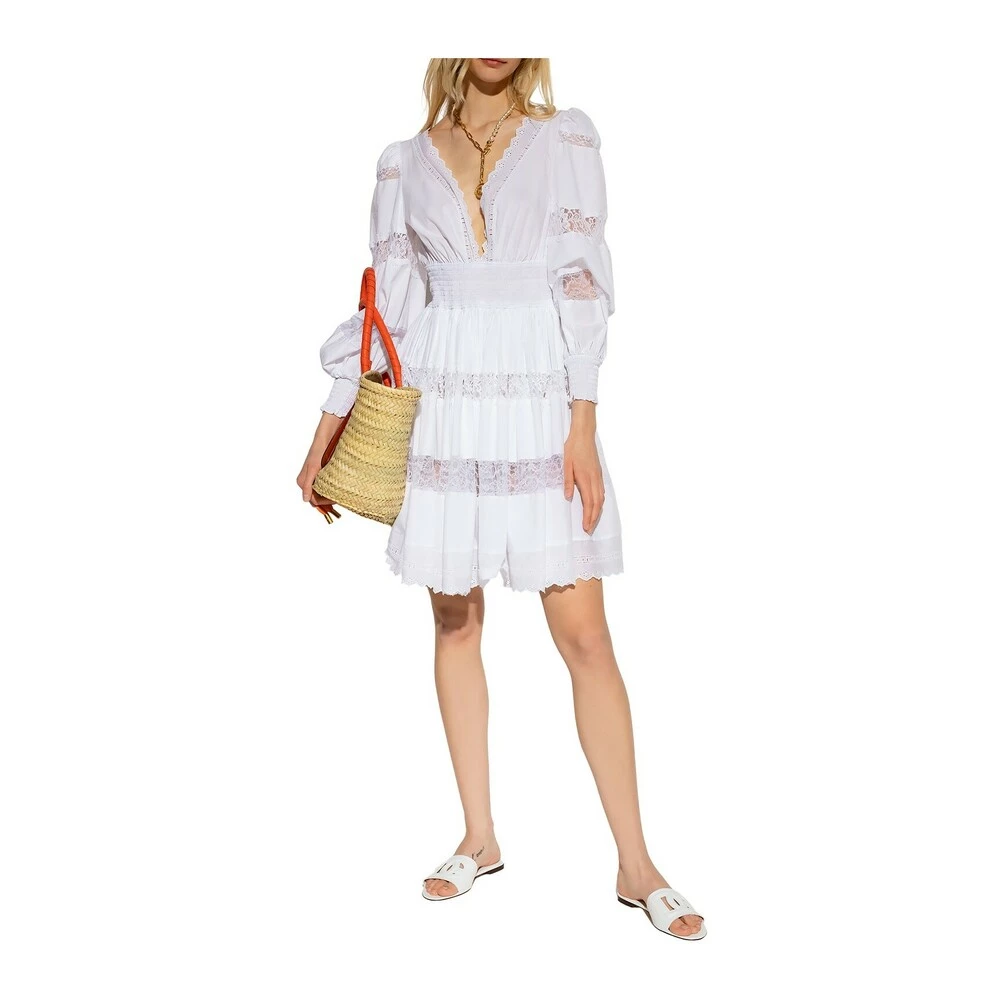 Dolce & Gabbana V-neck Dress White 3 Dolce & Gabbana V-neck Dress White - Bilde 3