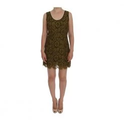 Dolce & Gabbana Floral Lace Short Mini Shift Kjole Yellow -Tilbud miinto Butikk unnamed file 3596