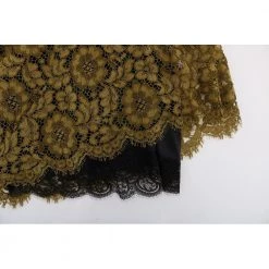 Dolce & Gabbana Floral Lace Short Mini Shift Kjole Yellow -Tilbud miinto Butikk unnamed file 3599