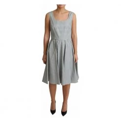 Dolce & Gabbana A-Line Dress Gray