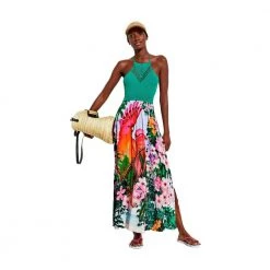 Desigual Dress Print Green