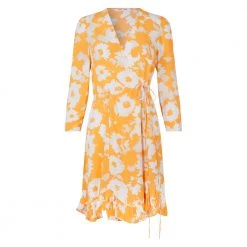 Lyseoransje Samsøe Samsøe Janine Dress Aop Orange -Tilbud miinto Butikk unnamed file 3681