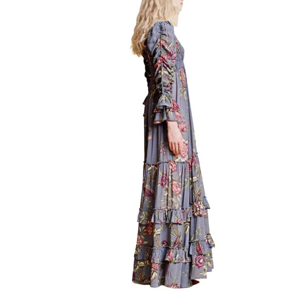 BY TIMO Drapy Gorgette Maxi Dress Blue 2 BY TIMO Drapy Gorgette Maxi Dress Blue - Bilde 2