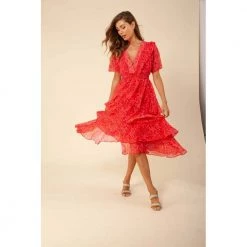 Hale Bob Elsie Dress Red -Tilbud miinto Butikk unnamed file 417