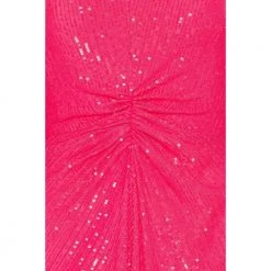 ROTATE Birger Christensen Sequin Long-sleeved Dress Pink