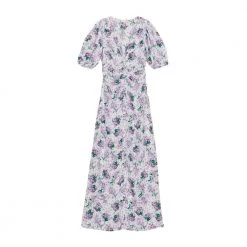 BY TIMO Summer Maxi Dress Bouquet Purple