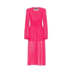 ROTATE Birger Christensen Sequin Long-sleeved Dress Pink -Tilbud miinto Butikk unnamed file 47