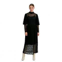 PULZ Jeans Sort Pulz Eja Blondekjole Kjole Black -Tilbud miinto Butikk unnamed file 474