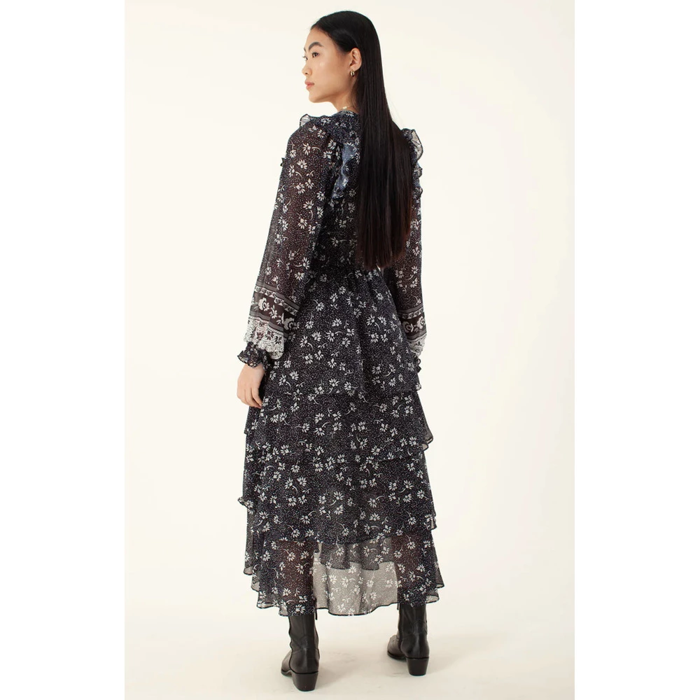 Sort Hale Bob Tiffany Dress Tiered Skirt Kjole Black 3 Sort Hale Bob Tiffany Dress Tiered Skirt Kjole Black - Bilde 3