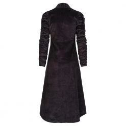 BY TIMO Corduroy V-Neck Dress Black
