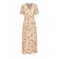 Untold Stories Agnete Wrap Dress Kjole Beige -Tilbud miinto Butikk unnamed file 564