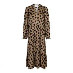 Neo Noir Maxi Dresses Brown