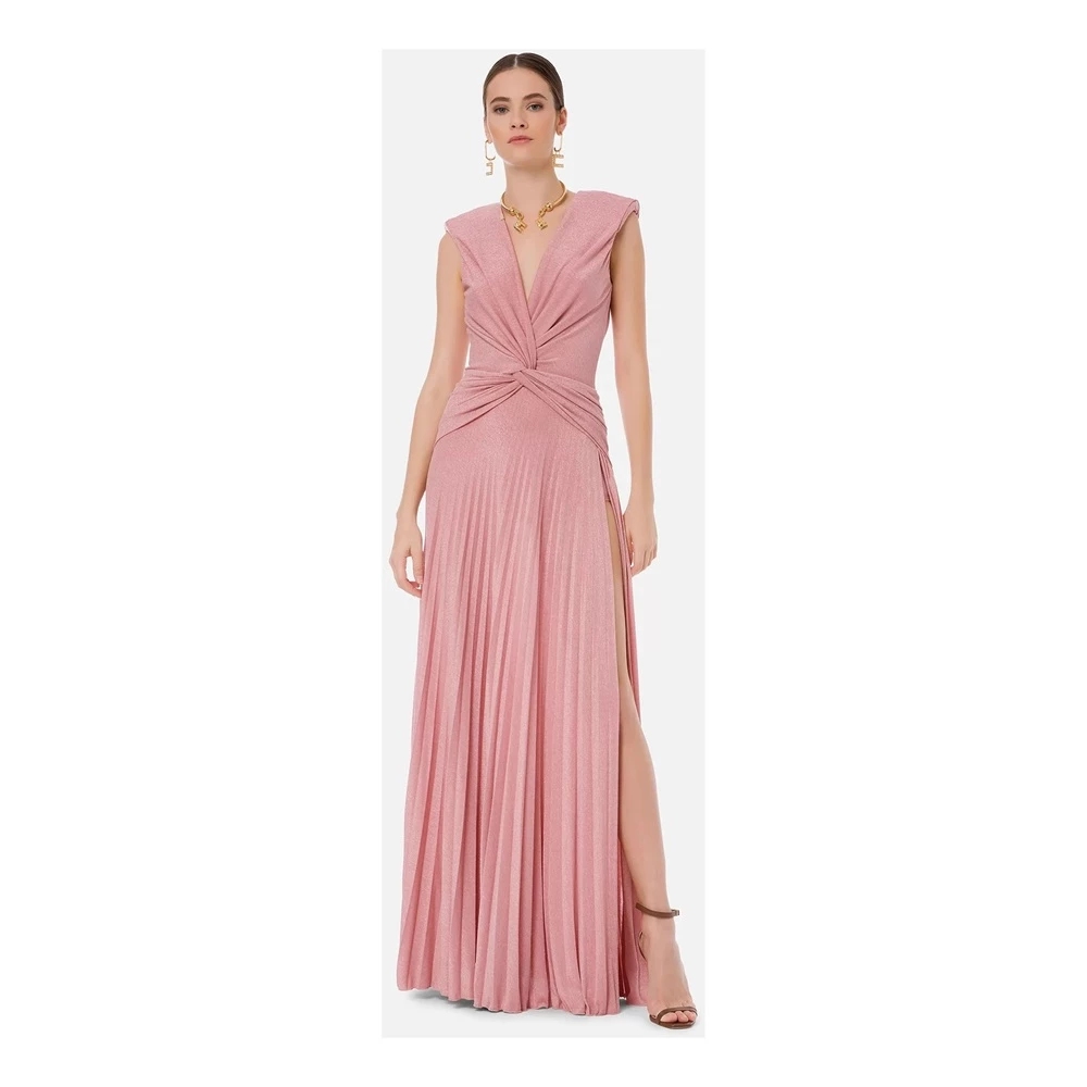 Elisabetta Franchi Maxi Dresses Pink 1 Elisabetta Franchi Maxi Dresses Pink