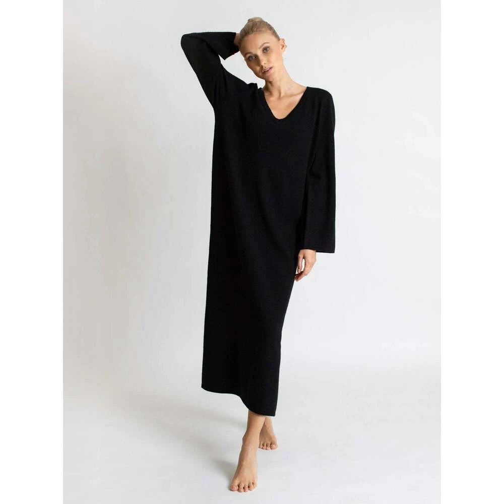 Kashmina Bohéme Maxi Kjole Black 2 Kashmina Bohéme Maxi Kjole Black - Bilde 2