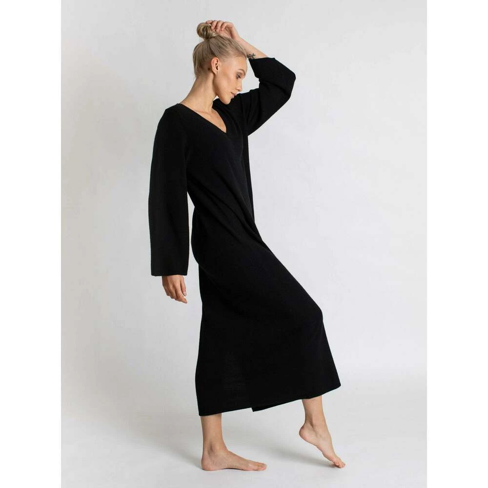 Kashmina Bohéme Maxi Kjole Black 3 Kashmina Bohéme Maxi Kjole Black - Bilde 3