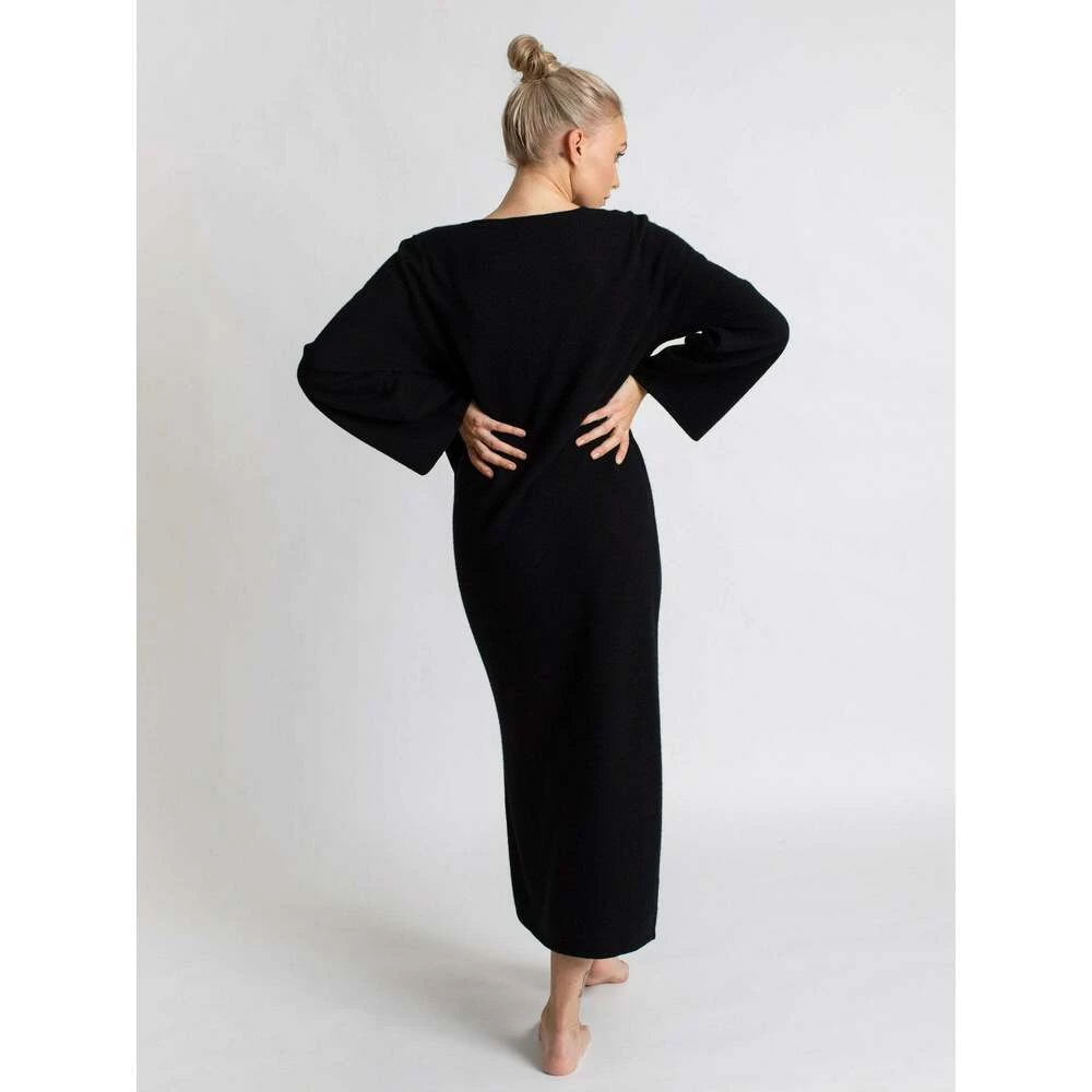 Kashmina Bohéme Maxi Kjole Black 4 Kashmina Bohéme Maxi Kjole Black - Bilde 4