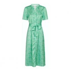 Neo Noir Lane Ditsy Glow Dress Green