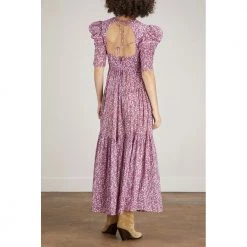 Pink Isabel Marant Sichelle Floral Maxi Dress Kjole Og Skjørt Pink -Tilbud miinto Butikk unnamed file 658