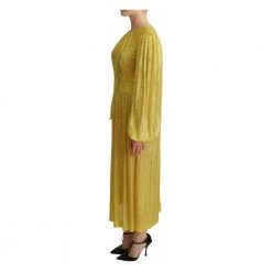 Dolce & Gabbana Crystal Mesh Pleated Maxi Dress Yellow 6 Dolce & Gabbana Crystal Mesh Pleated Maxi Dress Yellow -Tilbud miinto Butikk unnamed file 698