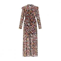 NIKKIE Sela Maxi Dress Hot Pink/dahlia Brown