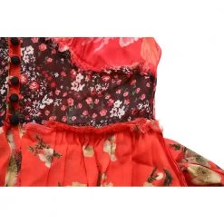 The Attico Beatriz Floral Print Maxi Dress Red -Tilbud miinto Butikk unnamed file 714