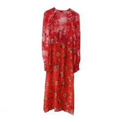 The Attico Beatriz Floral Print Maxi Dress Red -Tilbud miinto Butikk unnamed file 719