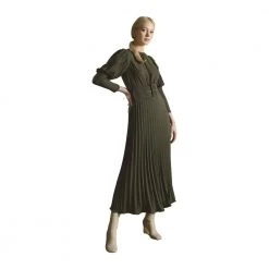 BY TIMO Pliss Midi Dress Green -Tilbud miinto Butikk unnamed file 72