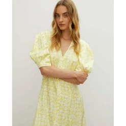 Róhe Clara Dress Yellow