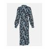 Moss Copenhagen Marcia Morocco Shirt Dress Aop - Baltic Sea Flwr Blue