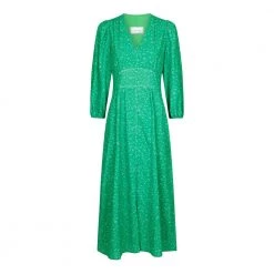 Neo Noir Olana Flower Burst Dress Green