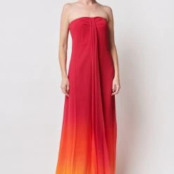 Ralph Lauren Anahita Strepless Dress Red -Tilbud miinto Butikk unnamed file 813