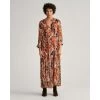 Gant D2. Paisley Flounce Maxi Dress - Golden Orange Orange