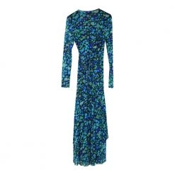 Ganni Wrap Dress Blue